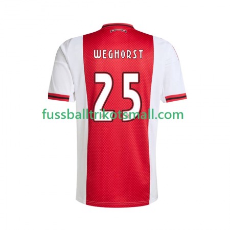 Fußballtrikots Ajax Amsterdam Wout Weghorst 25 2025-2026 Kurzarm Heimtrikotsatz kaufen